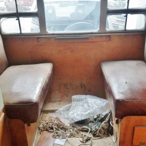 Front Bench Area with trash on floor