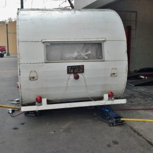 Broken Window in rear