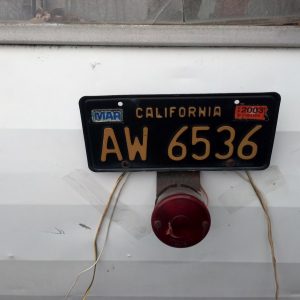 Old Ca Plate - last registration in 2003